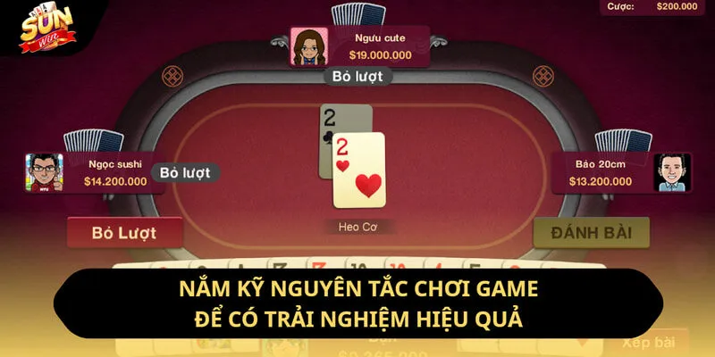 Tiến Lên - Trải Nghiệm Game Bài Đẳng Cấp Tại Sunwin 11 Sunwin Nắm kỹ nguyên tắc chơi game để có trải nghiệm hiệu quả